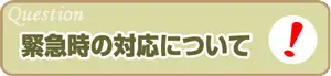 緊急時の対応について 緊急時の対応について