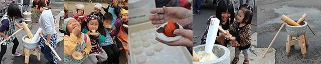 餅つきイベントの様子